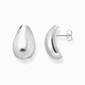 Drop Shape Silver Earrings 