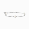 Pearl and White Stone Bracelet 
