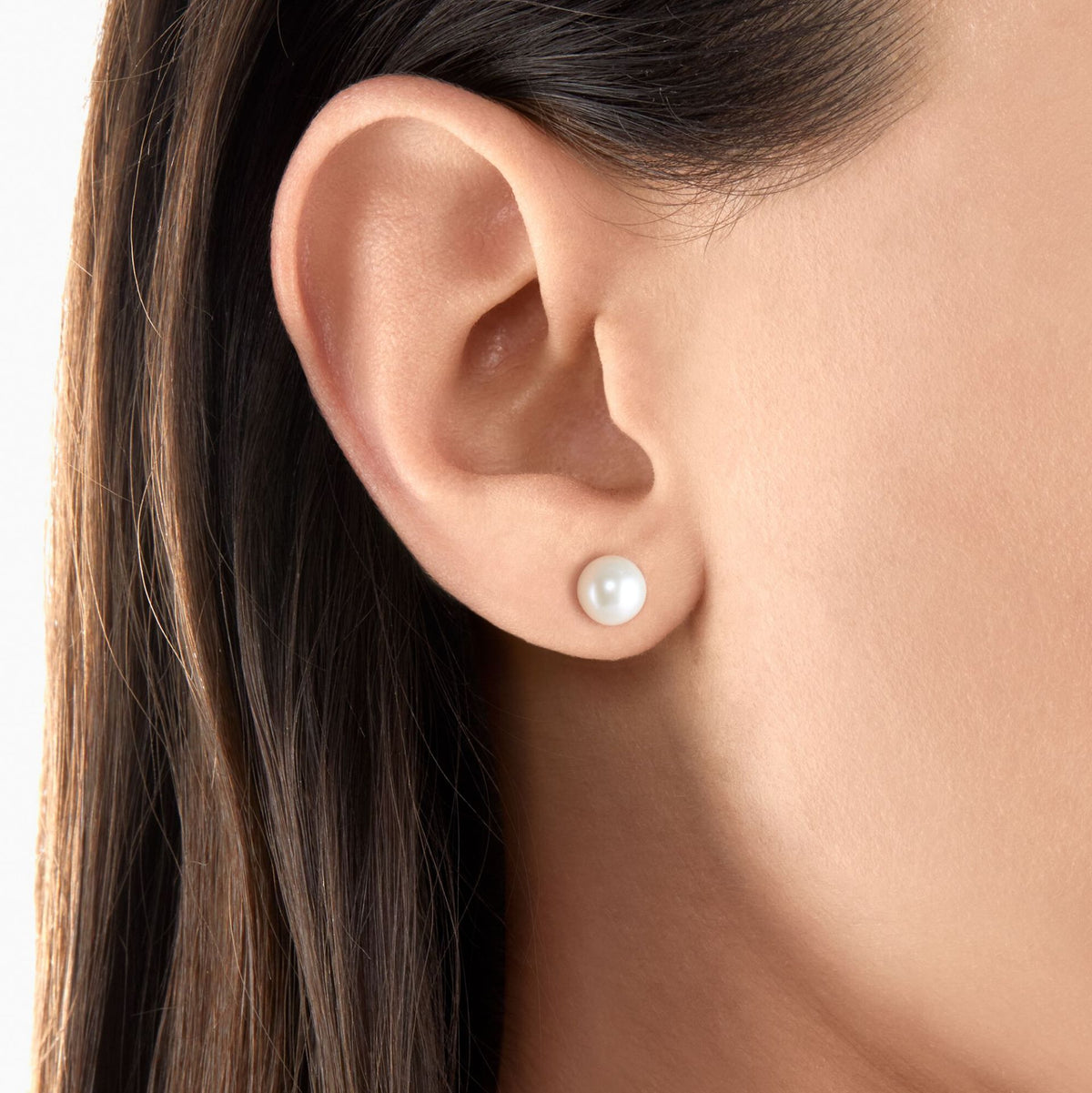 Pearl Gold Ear Studs 