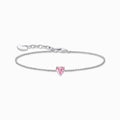 Heart Pink Stone Bracelet 