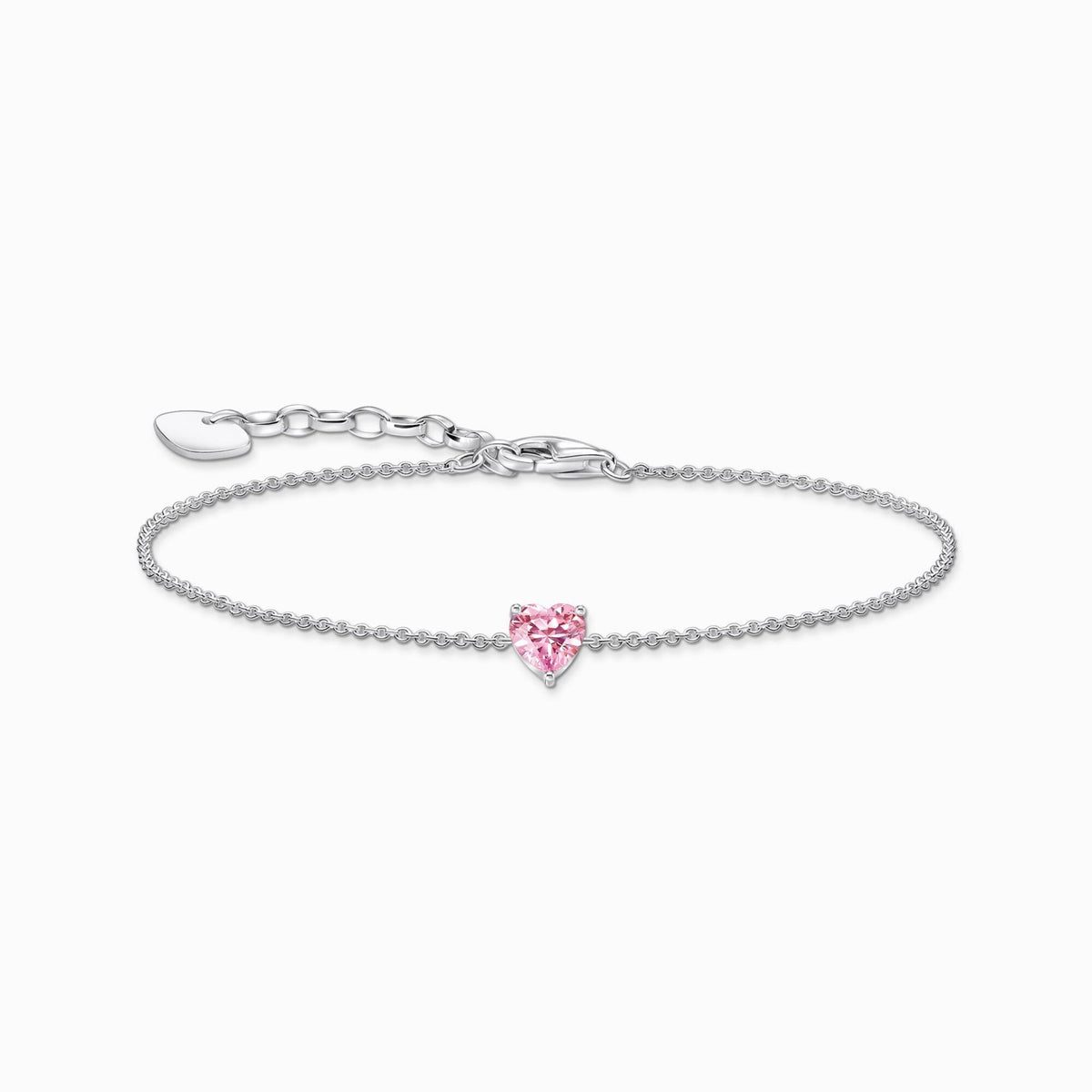 Heart Pink Stone Bracelet 