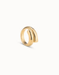 Tubular 18ct Gold Plated Ring