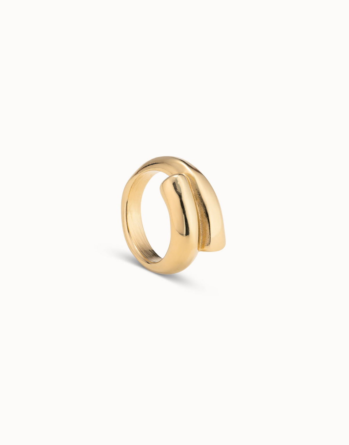Tubular 18ct Gold Plated Ring
