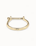 Estas Grillado 18ct Gold Plated Bangle