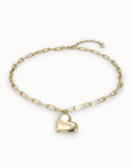 Heartbeat 18ct Gold Plated Paper Chain Necklace