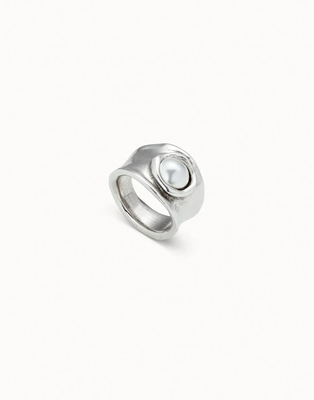 Mi Talisman Silver Ring with Pearl