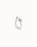 Spinning Silver Ring with Pearl
