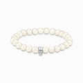 Freshwater Pearl and Silver Charm Bracelet 