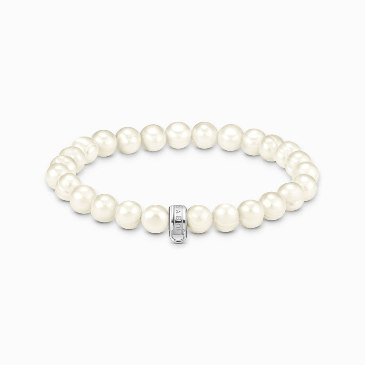 Freshwater Pearl and Silver Charm Bracelet 