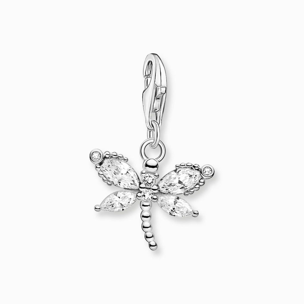 Dragonfly Silver Charm 