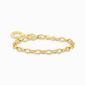 Charm Bracelet Classic Gold Plated Medium Linked 