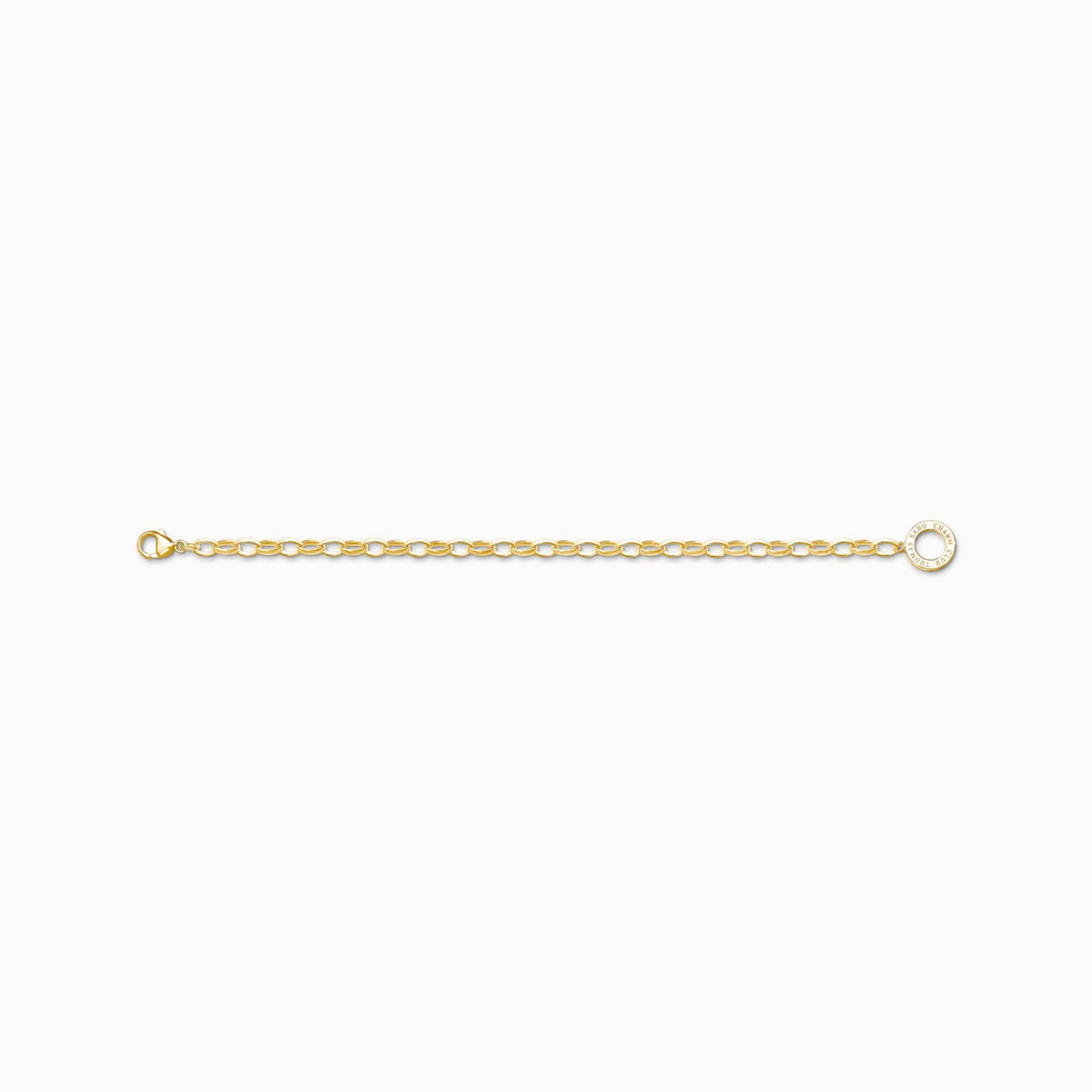 Charm Bracelet Classic Gold Plated Medium Linked 