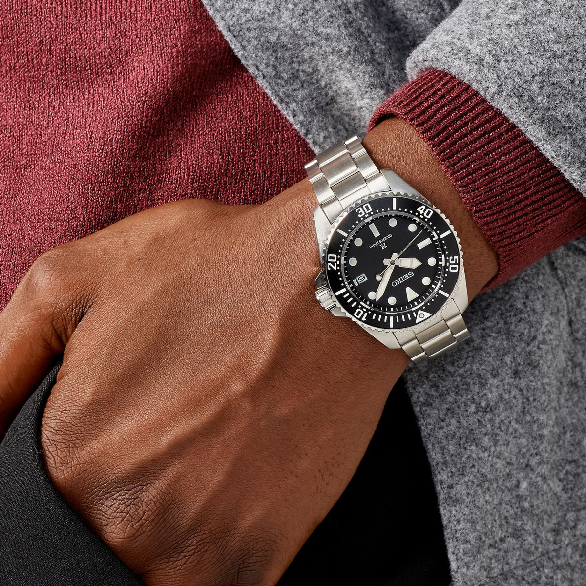 Seiko Prospex Solar Diver’s in Pure Black
