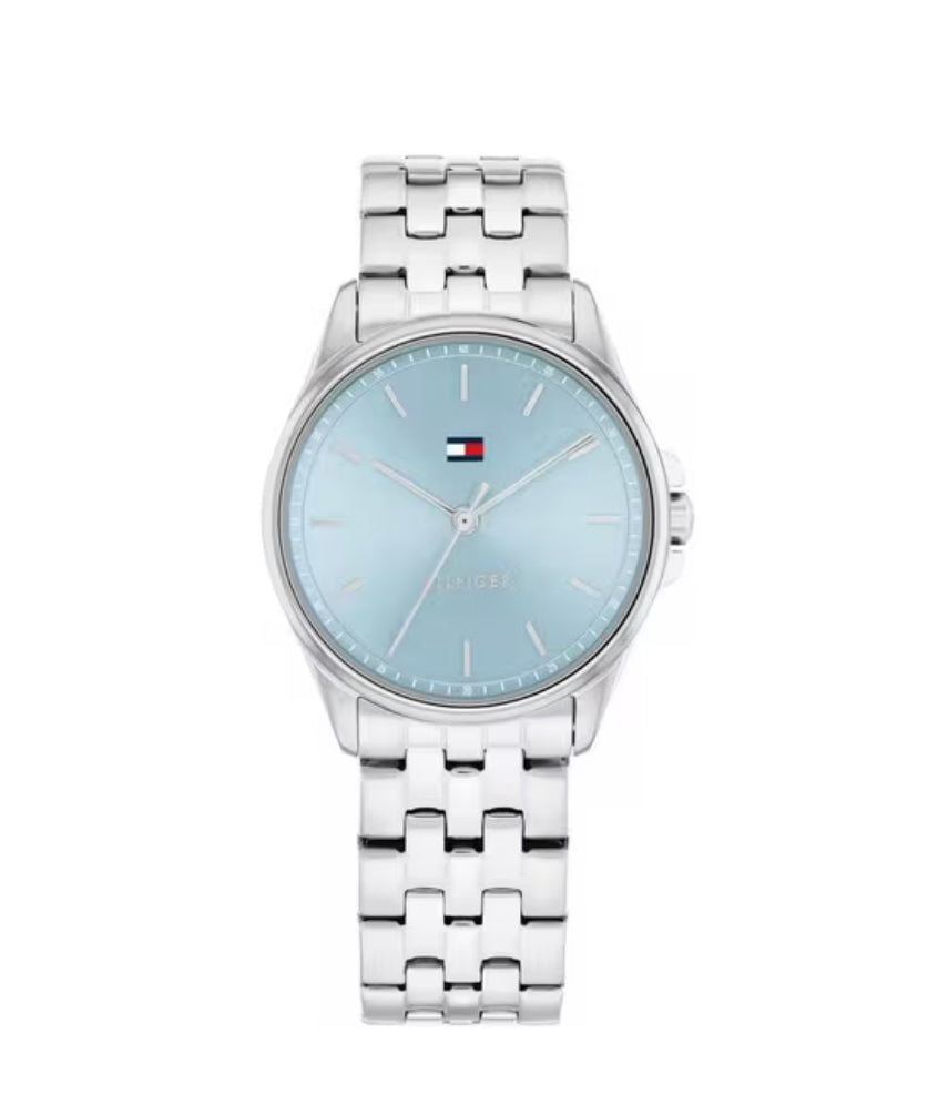 Jade Ice Blue Silver Watch