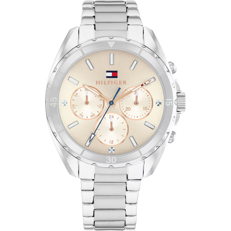 Mellie Silver Watch with Champagne Dial