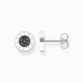 Black Pave Classic Ear Studs 