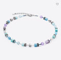 GeoCUBE® Iconic Necklace Aqua-Lilac