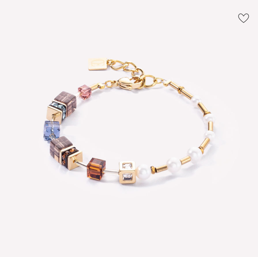 GeoCUBE® Fusion Precious Pearl Autumn Gold Mix Bracelet