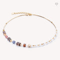 GeoCUBE® Fusion Precious Pearl Autumn Gold Mix Necklace