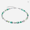 GeoCUBE® Iconic Silver Green Necklace 