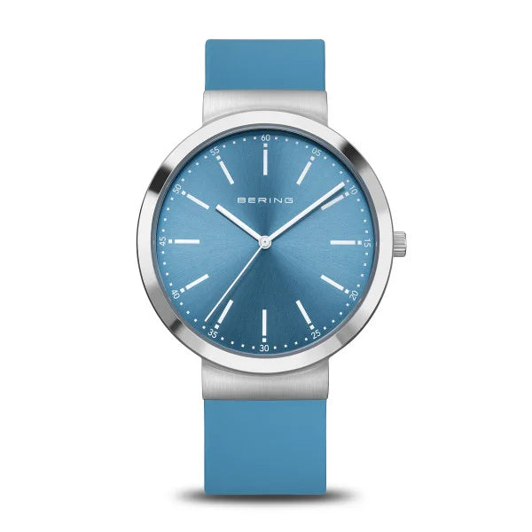Ice Blue Silicone Watch 