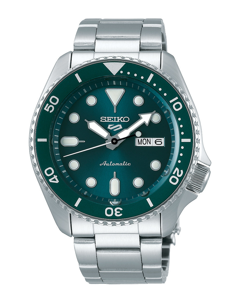 Green Seiko 5 Sports