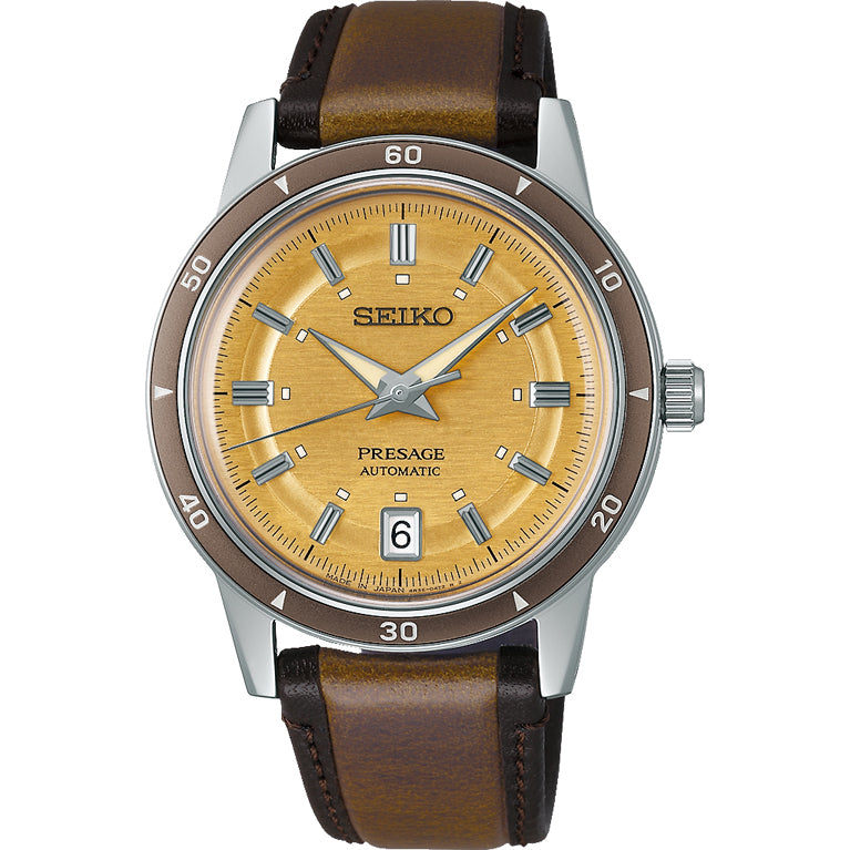 Seiko Presage Style 60s in Golden Yellow