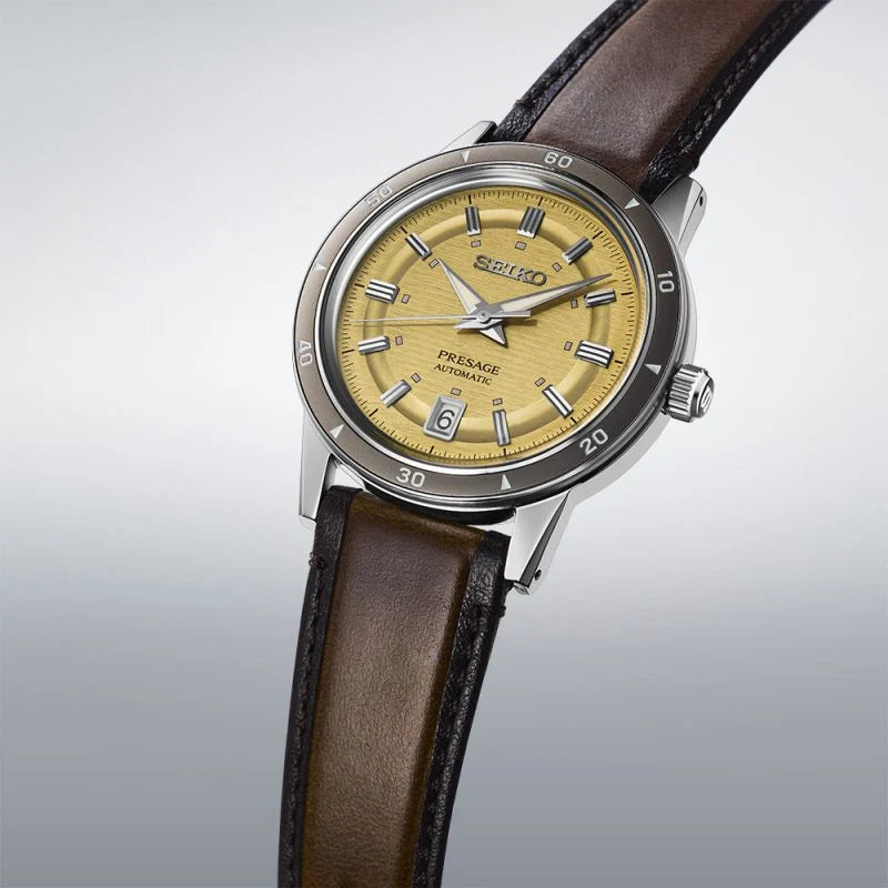Seiko Presage Style 60s in Golden Yellow