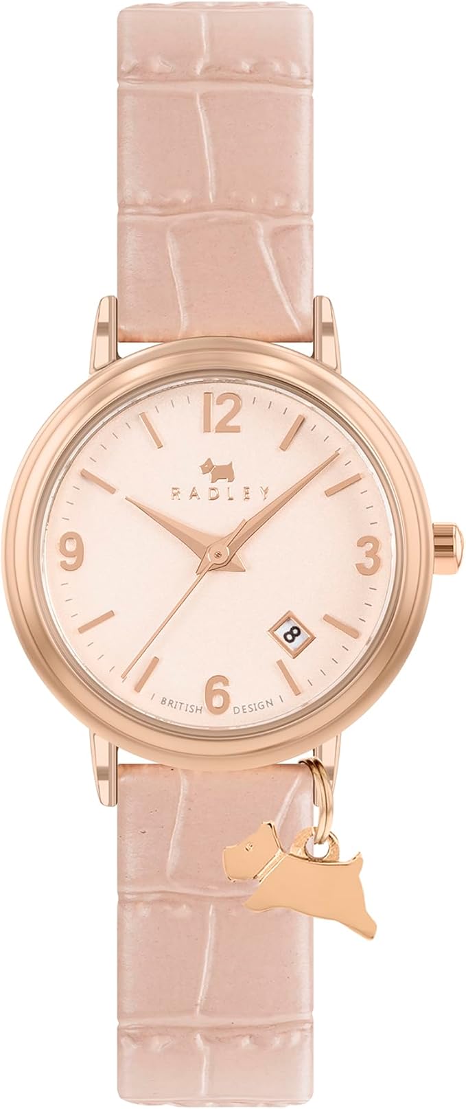 Radley Duke's Place Women's Pink Leather Strap Watch