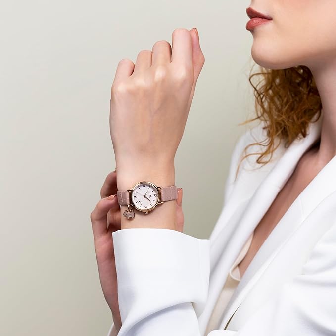 Radley Duke's Place Women's Pink Leather Strap Watch