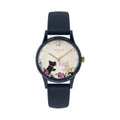 Say It With Flowers Navy Resin Strap Watch