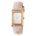 Mother of Pearl Dial Pink Strap Watch 