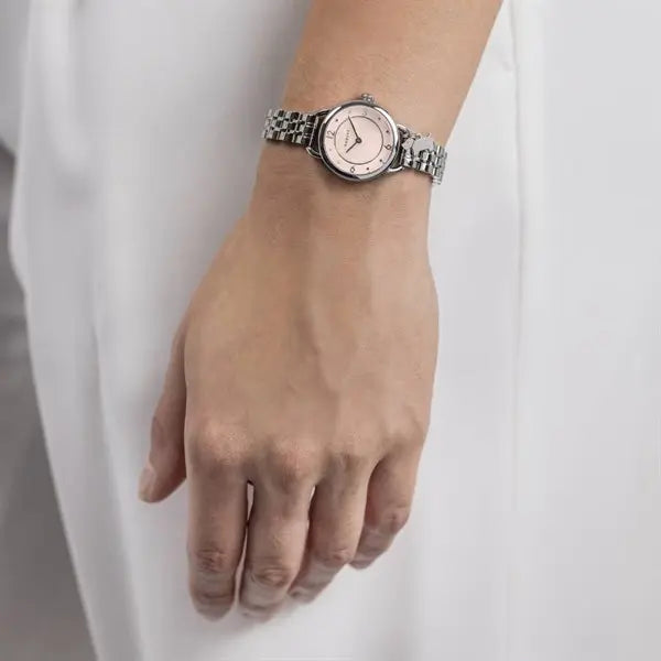 Pink Mother Of Pearl Dial Bracelet Watch
