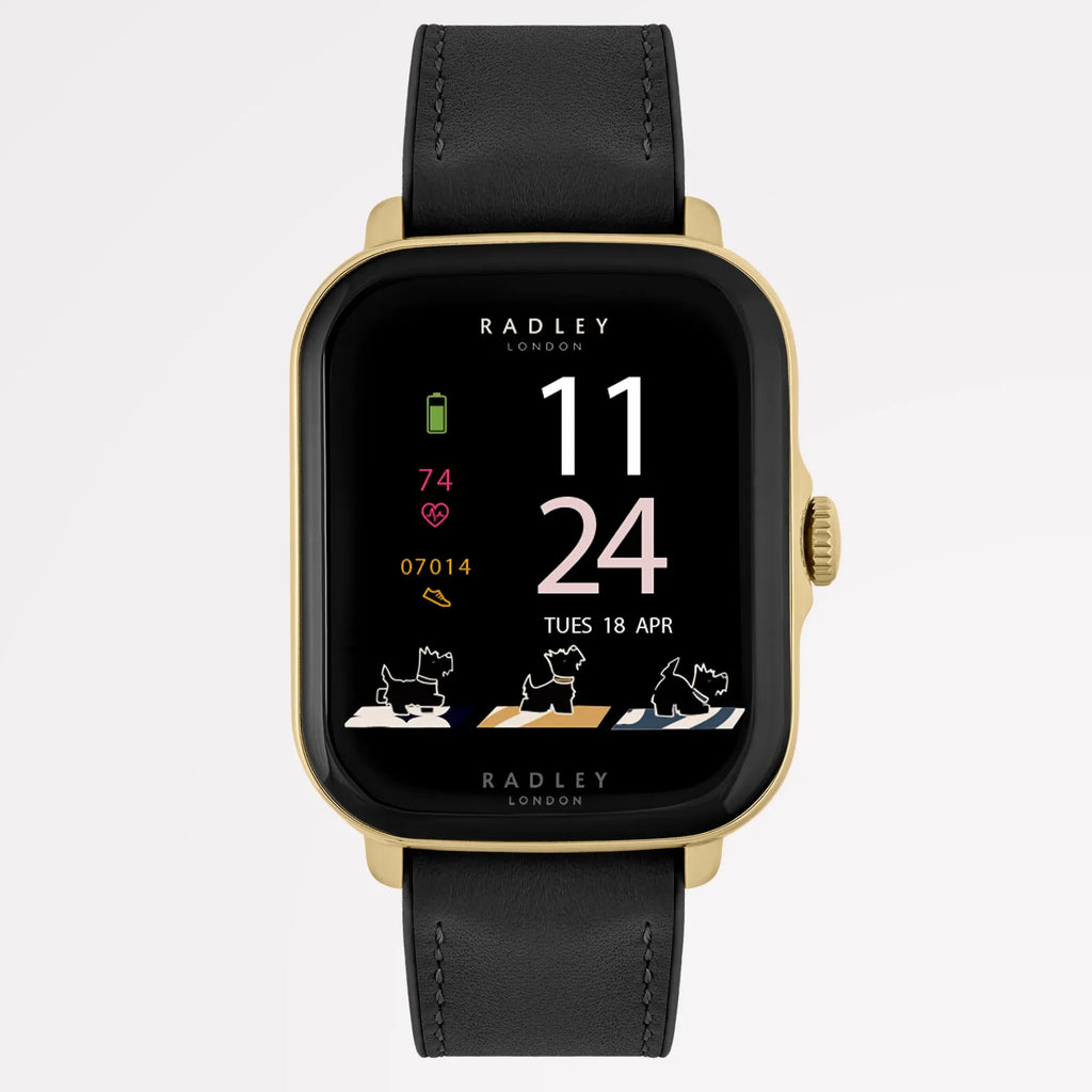 Radley Series 20 Smart Calling Watch Black Leather Strap