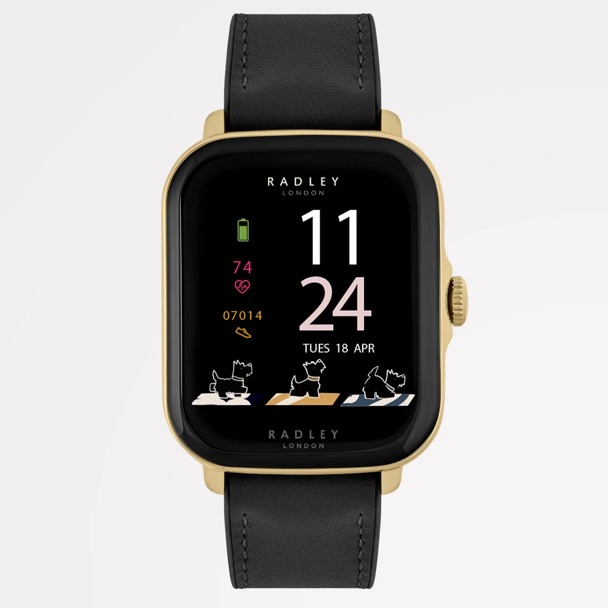 Radley Series 20 Smart Calling Watch Black Leather Strap