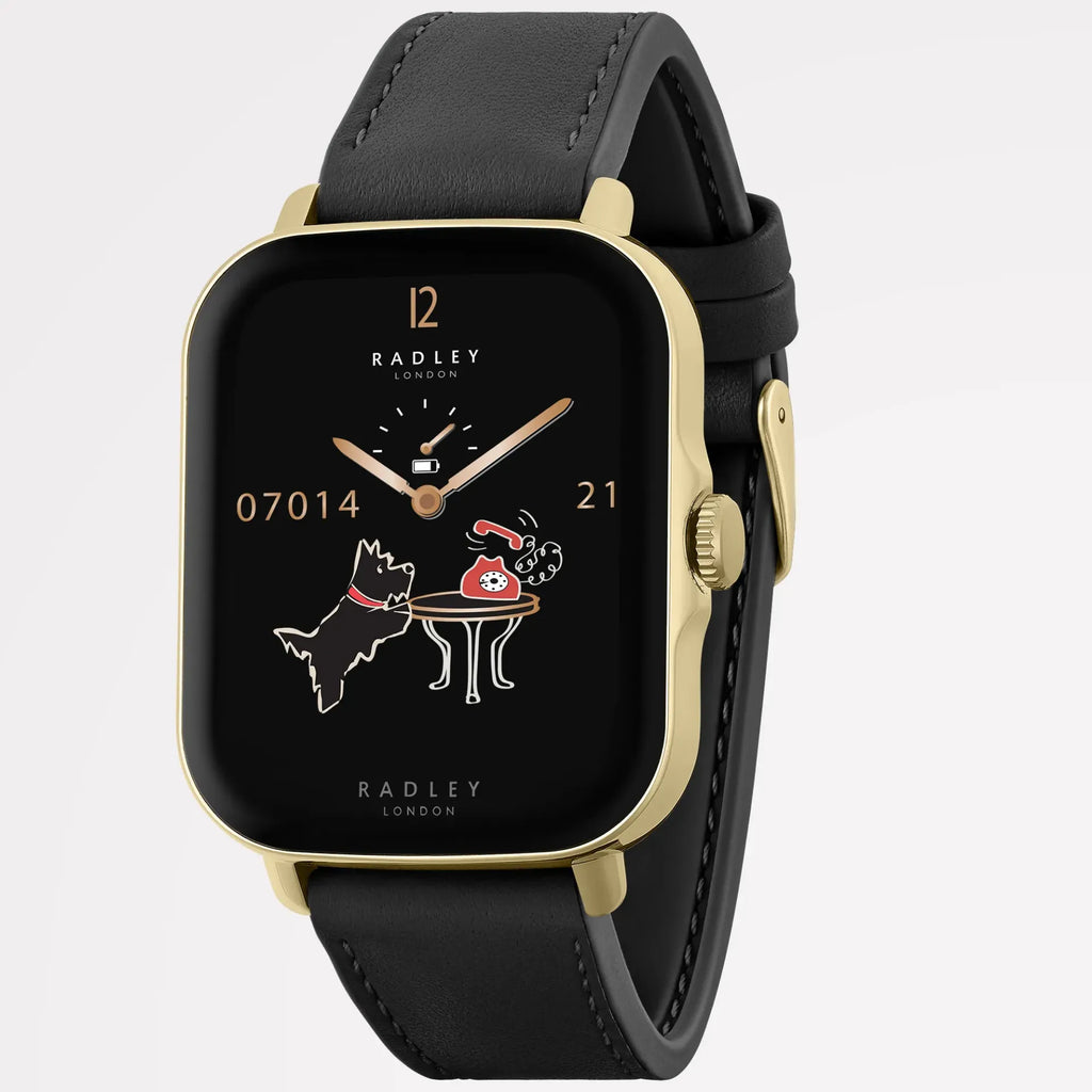 Radley Series 20 Smart Calling Watch Black Leather Strap