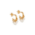Astrid Earrings with Pearls