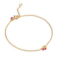 Enamel Cherry Bracelet