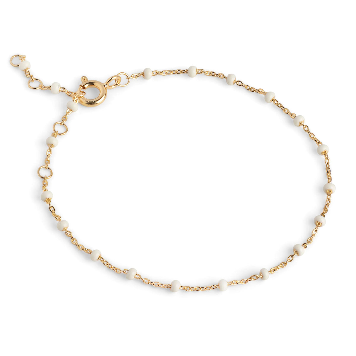 White Enamel Lola Bracelet 