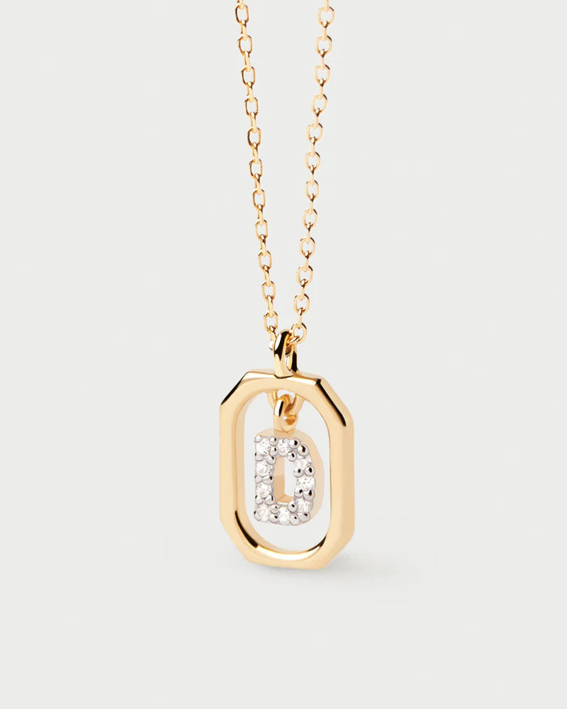 Mini Letter D Necklace 
