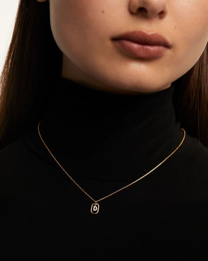 Mini Letter D Necklace 
