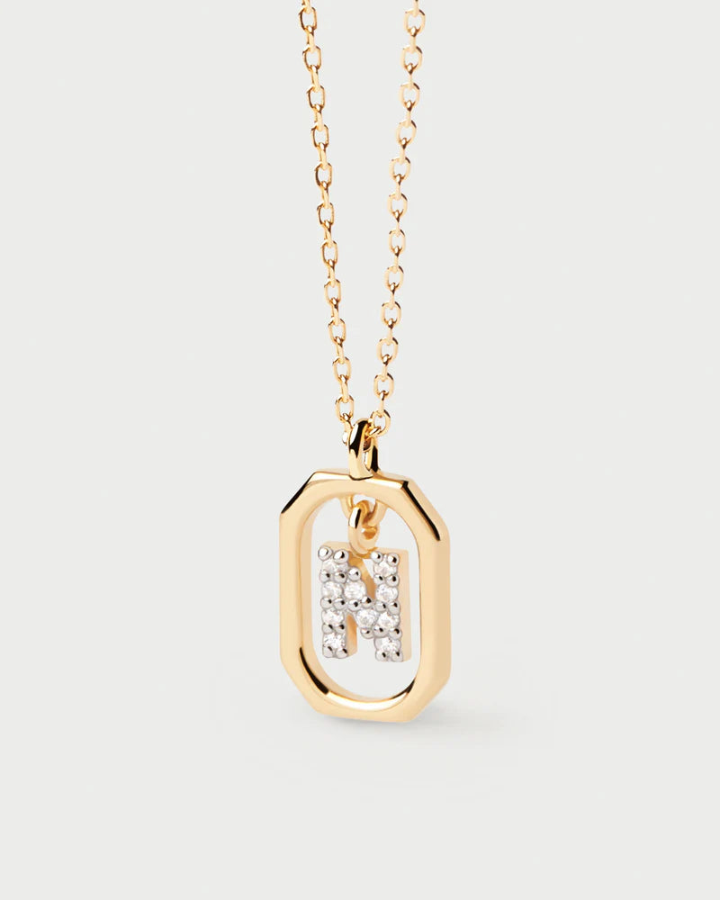 Mini Letter N Necklace 