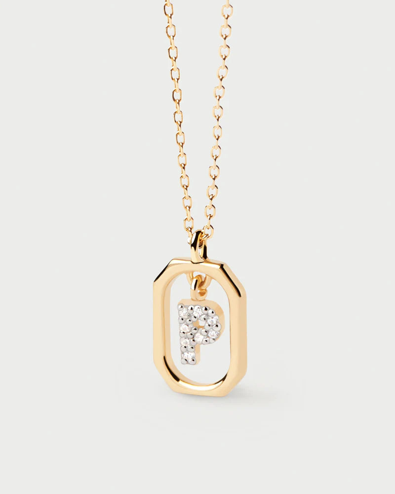 Mini Letter P Necklace 