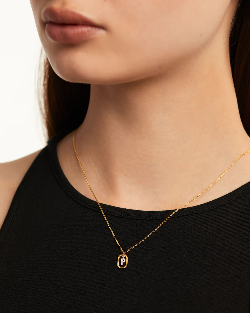 Mini Letter P Necklace 