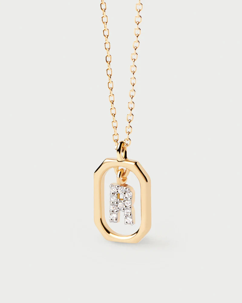 Mini Letter R Necklace 