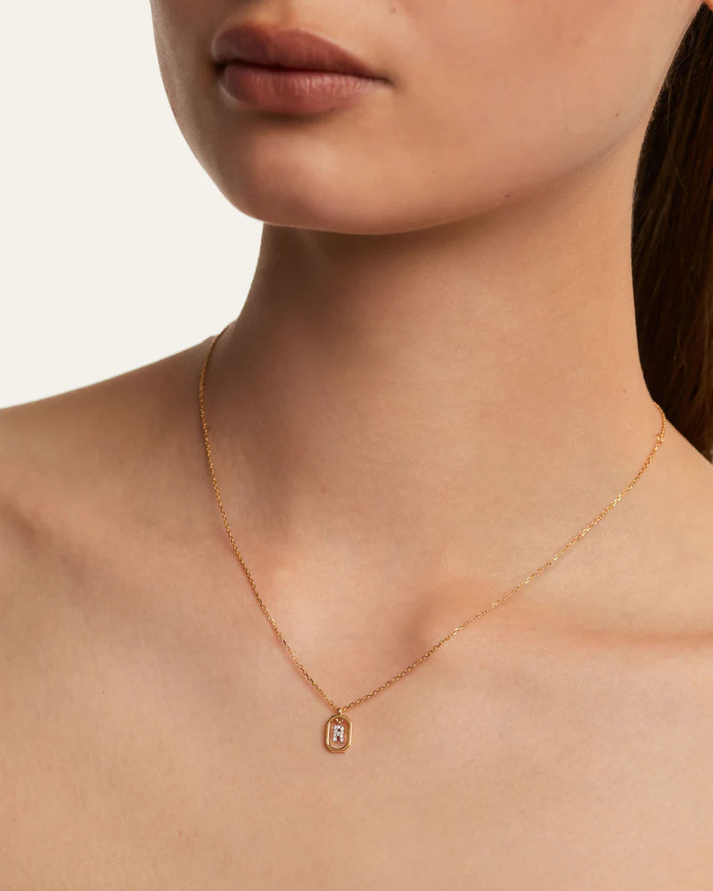Mini Letter R Necklace 