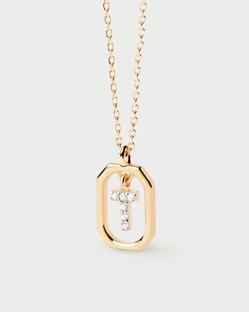Mini Letter T Necklace