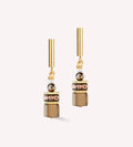 GeoCUBE® Precious Fusion Pearls Earrings Mocha Mousse
