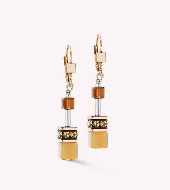 GeoCUBE® Iconic Earrings Mocha Mousse