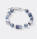 GeoCUBE® Bracelet sodalite & haematite blue